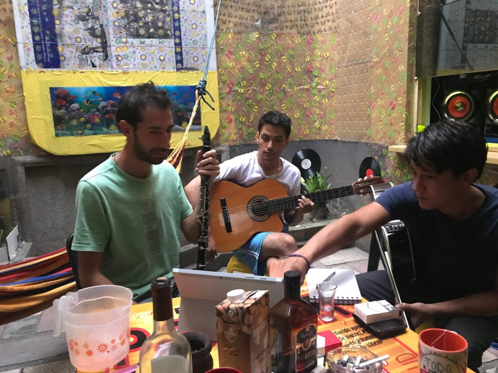 Jamming At Hostel In Medellín